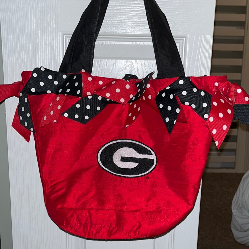 University of Georgia collegiate purse tote bag